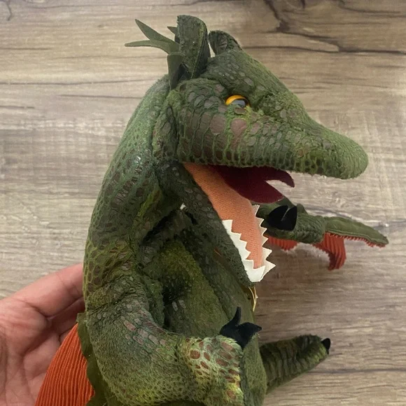 Wild Republic Green Dragon Stuffed Animal - Picture 6 of 16